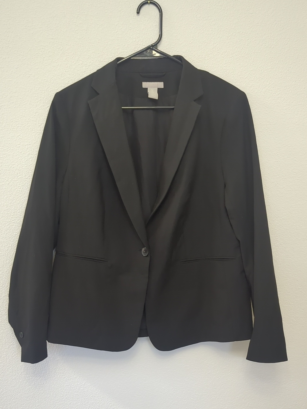 H&M Black Single-Button Women's Blazer Large